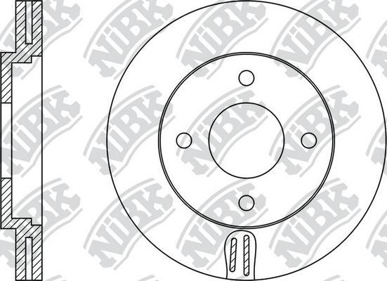 NiBK RN1212 - Гальмівний диск avtolavka.club