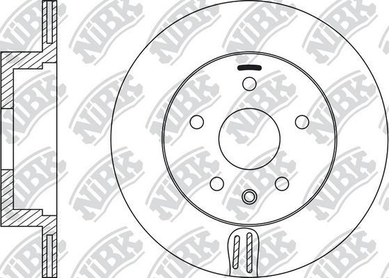 NiBK RN22001 - Гальмівний диск avtolavka.club