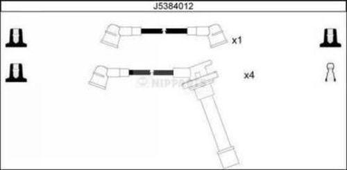 Nipparts J5384012 - Комплект проводів запалювання avtolavka.club