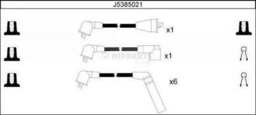 Nipparts J5385021 - Комплект проводів запалювання avtolavka.club