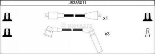 Nipparts J5386011 - Комплект проводів запалювання avtolavka.club