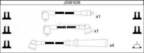 Nipparts J5381036 - Комплект проводів запалювання avtolavka.club