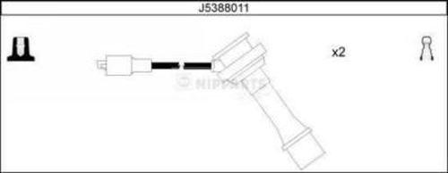 Nipparts J5388011 - Комплект проводів запалювання avtolavka.club
