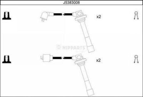 Nipparts J5383008 - Комплект проводів запалювання avtolavka.club