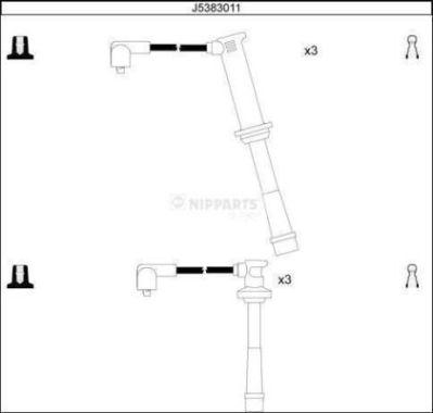 Nipparts J5383011 - Комплект проводів запалювання avtolavka.club