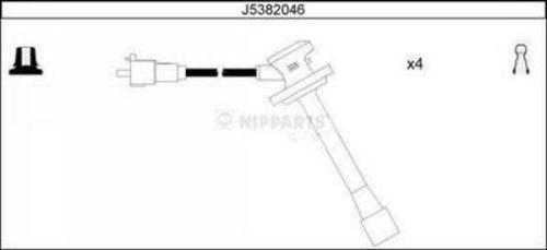 Nipparts J5382046 - Комплект проводів запалювання avtolavka.club