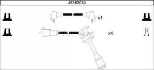 Nipparts J5382054 - Комплект проводів запалювання avtolavka.club