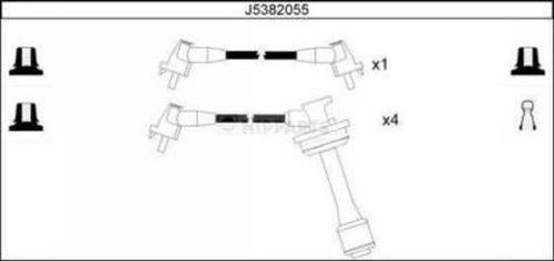 Nipparts J5382055 - Комплект проводів запалювання avtolavka.club