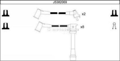 Nipparts J5382069 - Комплект проводів запалювання avtolavka.club