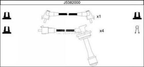 Nipparts J5382000 - Комплект проводів запалювання avtolavka.club