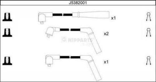 Nipparts J5382001 - Комплект проводів запалювання avtolavka.club