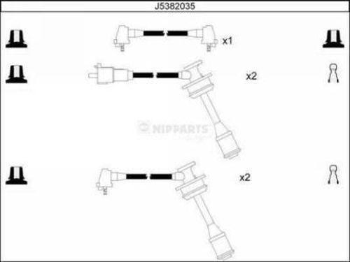 Nipparts J5382035 - Комплект проводів запалювання avtolavka.club