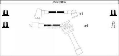 Nipparts J5382032 - Комплект проводів запалювання avtolavka.club