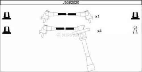 Nipparts J5382020 - Комплект проводів запалювання avtolavka.club