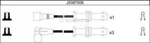 Nipparts J5387006 - Комплект проводів запалювання avtolavka.club