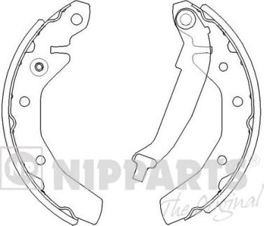 Nipparts J3500905 - Комплект гальм, барабанний механізм avtolavka.club