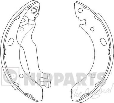 Nipparts J3500510 - Комплект гальм, барабанний механізм avtolavka.club