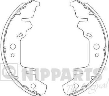 Nipparts J3500310 - Комплект гальм, барабанний механізм avtolavka.club