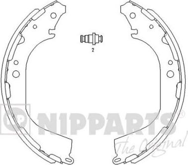 Nipparts J3501045 - Комплект гальм, барабанний механізм avtolavka.club