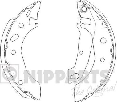 Nipparts J3503038 - Комплект гальм, барабанний механізм avtolavka.club