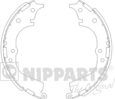 Nipparts J3502065 - Комплект гальм, барабанний механізм avtolavka.club