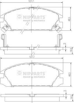 Nipparts J3604018 - Гальмівні колодки, дискові гальма avtolavka.club