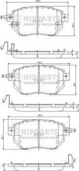 Nipparts J3601092 - Гальмівні колодки, дискові гальма avtolavka.club