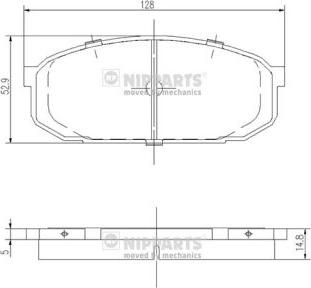 Nipparts J3603039 - Гальмівні колодки, дискові гальма avtolavka.club