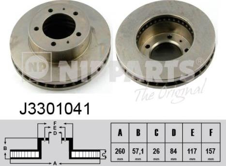 Nipparts J3301041 - Гальмівний диск avtolavka.club