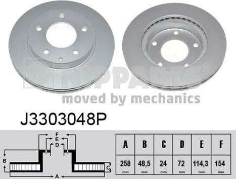 Nipparts J3303048P - Гальмівний диск avtolavka.club