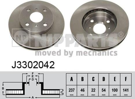 Nipparts J3302042 - Гальмівний диск avtolavka.club