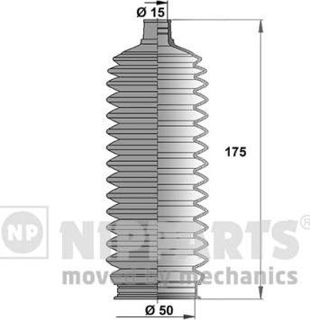 Nipparts J2846008 - Комплект пилника, рульове управління avtolavka.club