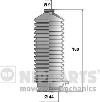 Nipparts J2842007 - Комплект пилника, рульове управління avtolavka.club