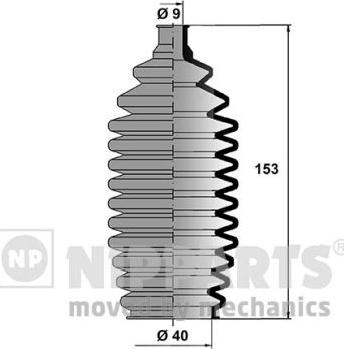 Nipparts J2847001 - Комплект пилника, рульове управління avtolavka.club