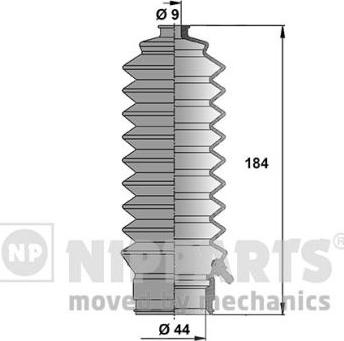 Nipparts J2854000 - Комплект пилника, рульове управління avtolavka.club