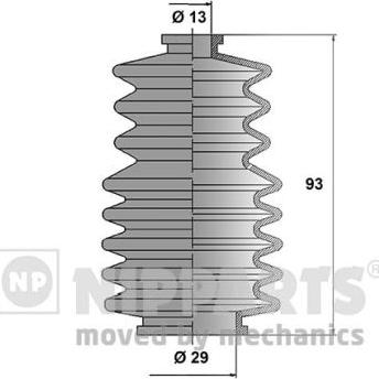 Nipparts J2857000 - Комплект пилника, рульове управління avtolavka.club