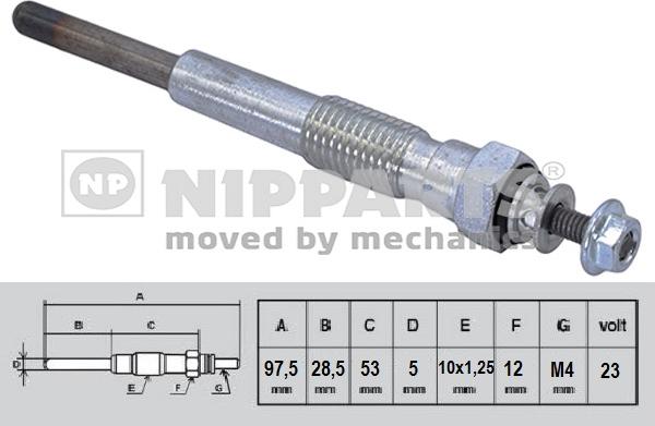 Nipparts N5712030 - Свічка розжарювання avtolavka.club