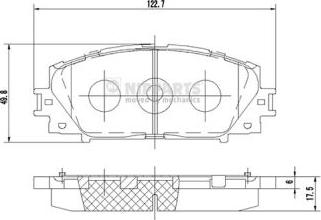 Nipparts N3602127 - Гальмівні колодки, дискові гальма avtolavka.club