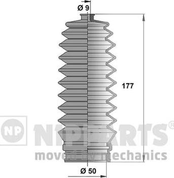 Nipparts N2844021 - Комплект пилника, рульове управління avtolavka.club