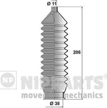 Nipparts N2843013 - Комплект пилника, рульове управління avtolavka.club