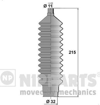 Nipparts N2843022 - Комплект пилника, рульове управління avtolavka.club