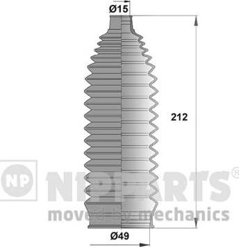 Nipparts N2842044 - Комплект пилника, рульове управління avtolavka.club