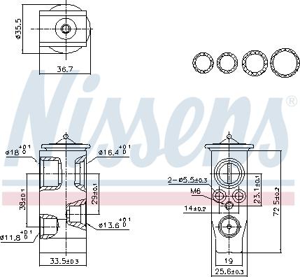 Nissens 999452 - Розширювальний клапан, кондиціонер avtolavka.club