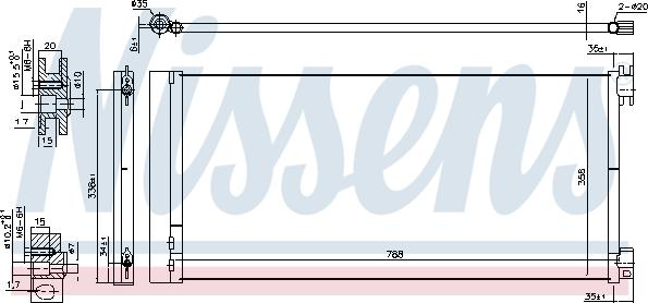 Nissens 940596 - Конденсатор, кондиціонер avtolavka.club