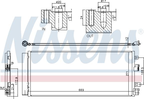 Nissens 940568 - Конденсатор, кондиціонер avtolavka.club