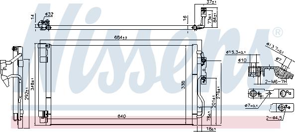 Nissens 940628 - Конденсатор, кондиціонер avtolavka.club