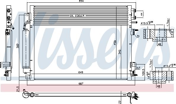 Nissens 941084 - Конденсатор, кондиціонер avtolavka.club