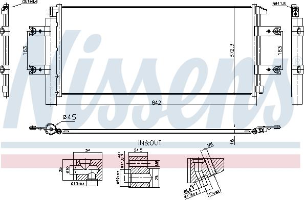 Nissens 941254 - Конденсатор, кондиціонер avtolavka.club