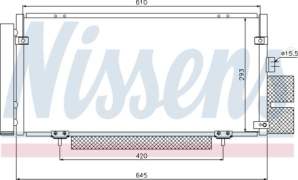 Nissens 94885 - Конденсатор, кондиціонер avtolavka.club