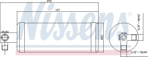 Nissens 95980 - Осушувач, кондиціонер avtolavka.club
